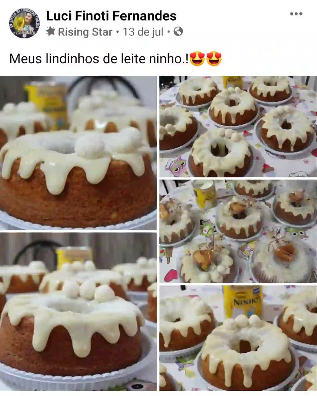 Depoimento de aluna do curso de bolos caseiros