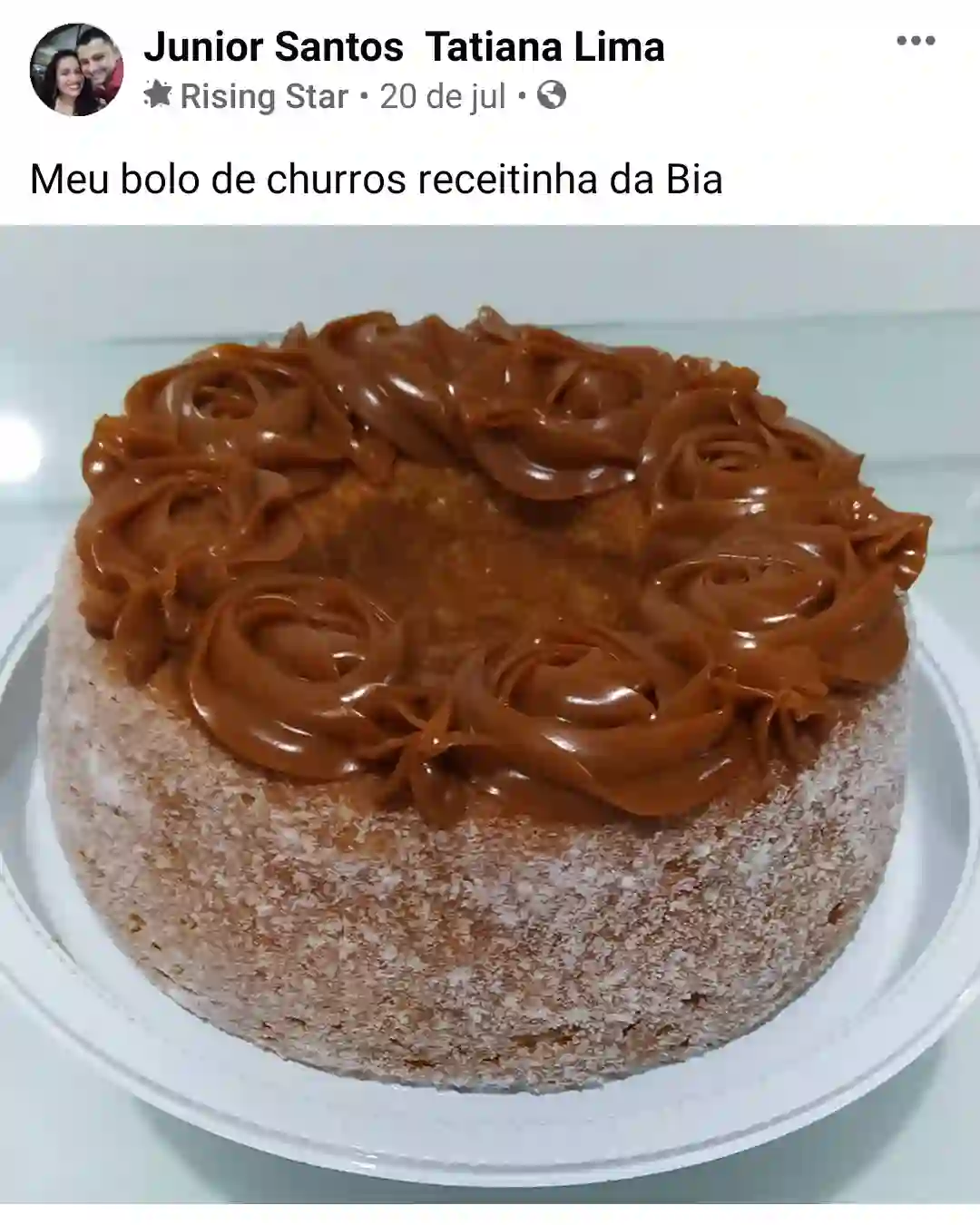 Depoimento de aluna do curso de bolos caseiros