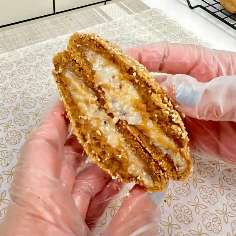 Cookie de amendoim com pasta cremosa