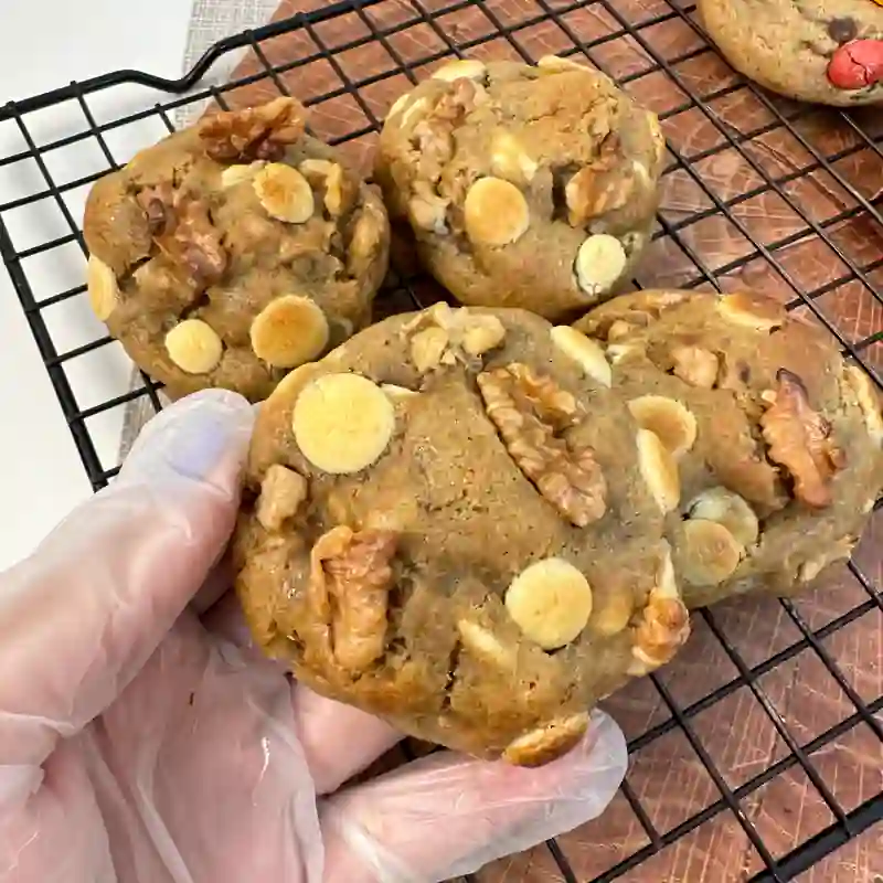Cookie de nozes artesanal e crocante