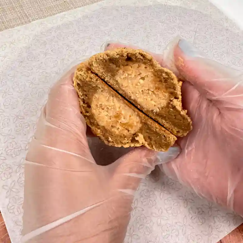 Cookie de paçoca com amendoim