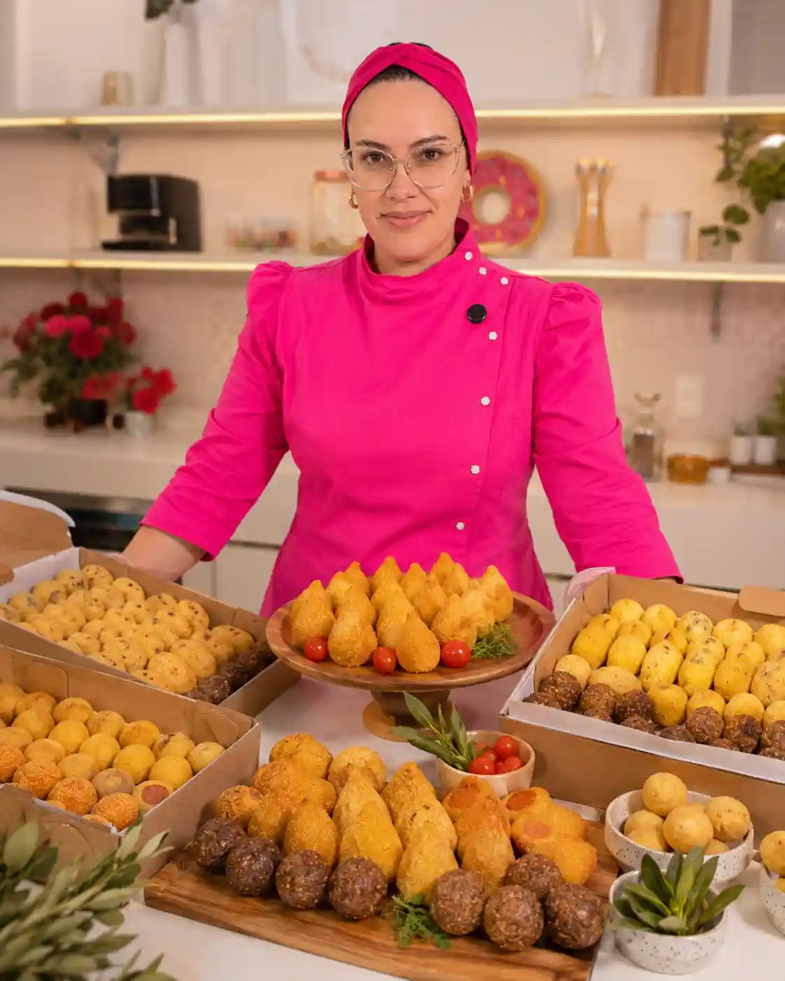 Chef especialista em salgados fritos para festa
