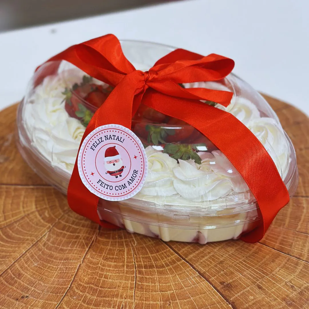 Sobremesa pronta com apresentação de confeitaria