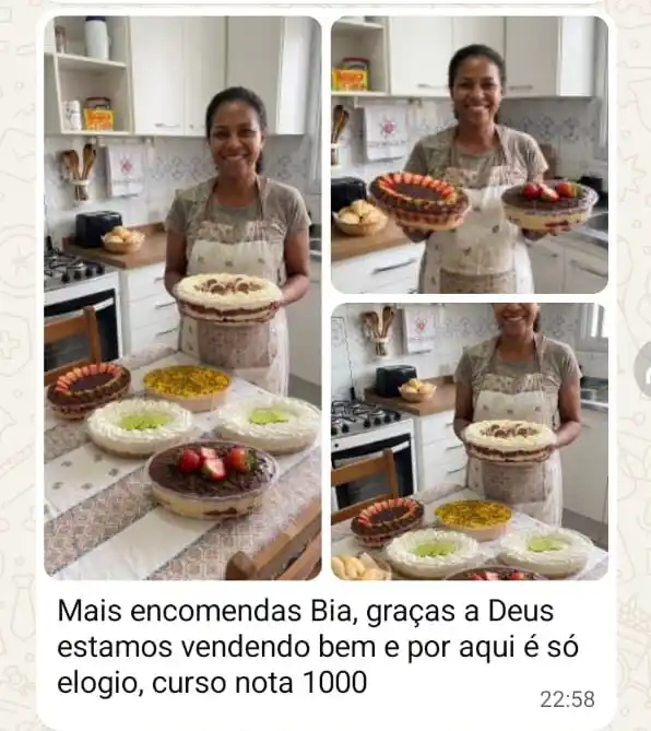 Prova social de encomenda de sobremesa