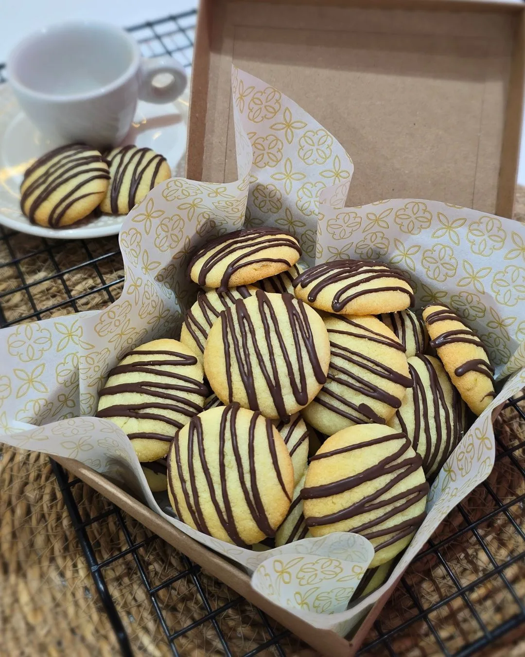Limão com riscas de chocolate