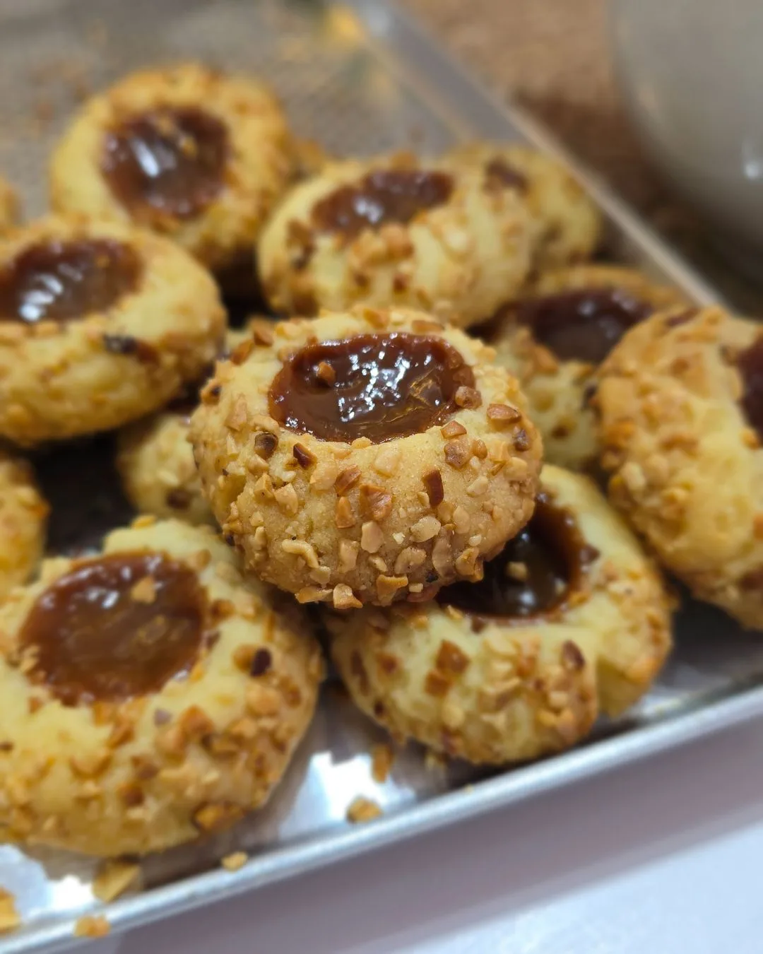 Castanha com doce de leite